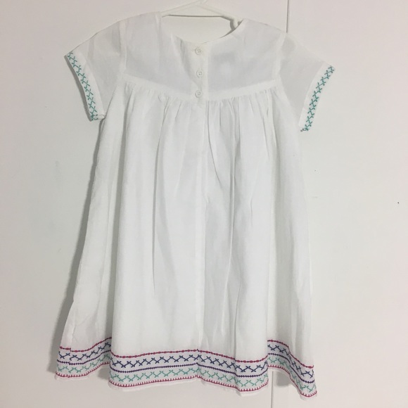 white cotton dress for girls - Picture 4 of 10